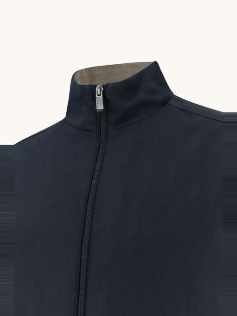 HYBRID BLOUSON IN WOOL AND SILK