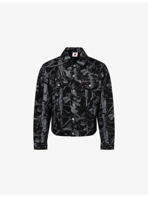 Tree Camo Regular-Fit Denim Trucker Jacket