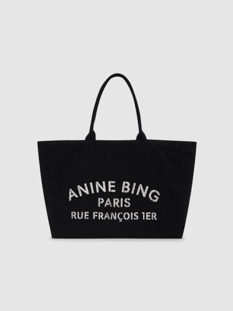 Leo Canvas Tote - Black