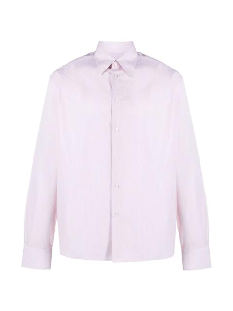 PINSTRIPE-PRINT COTTON SHIRT