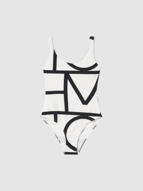 Monogram swimsuit tofu