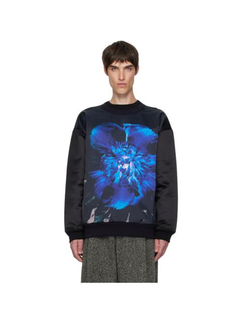 Black Printed Sweatshirt