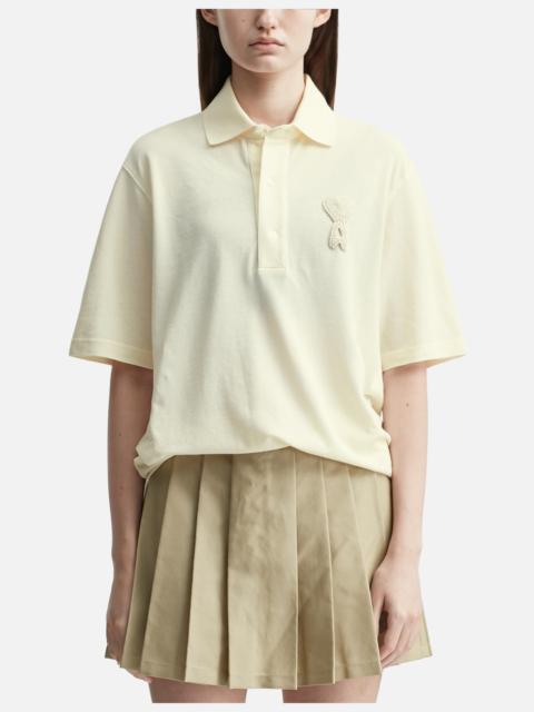 AMI DE COEUR SUPER LIGHTWEIGHT COTTON PIQUÉ POLO SHIRT