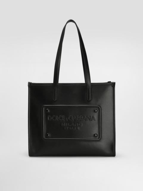 Medium calfskin shopper