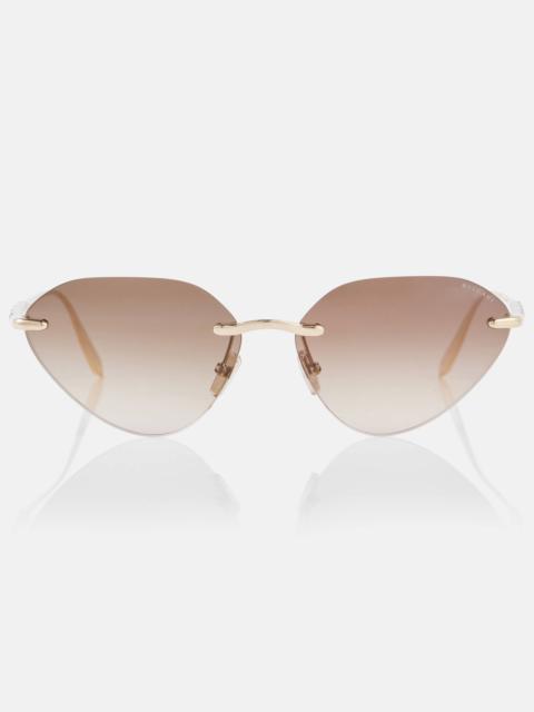 Serpenti embellished cat-eye sunglasses