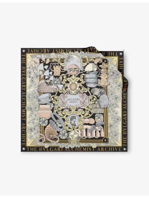 Heritage Graphic-Print Silk Scarf