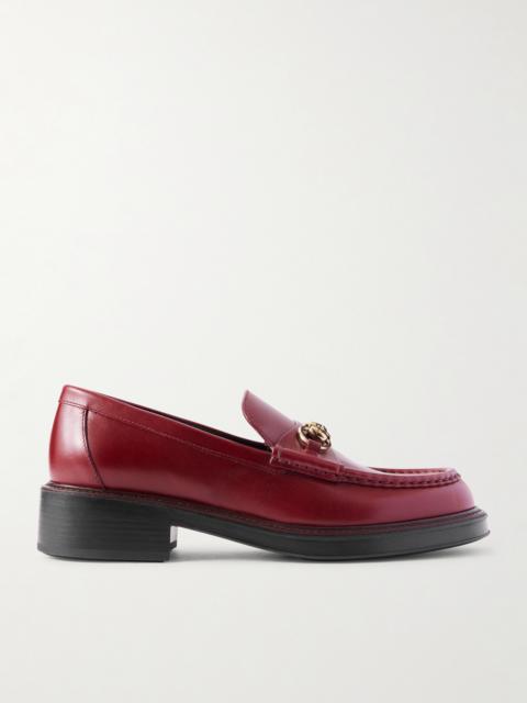 Horsebit Embellished Leather Loafers