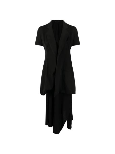 puffball short-sleeve blazer