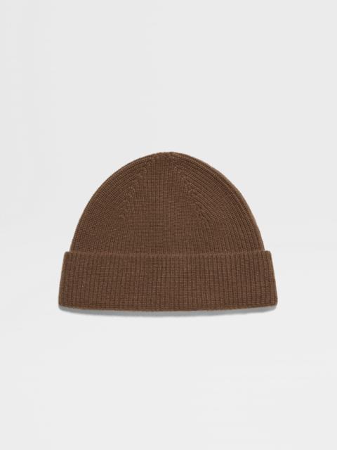 BROWN OASI CASHMERE BEANIE