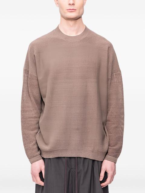 textured-knit pullover sweater