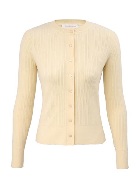 RIBBED KNIT CARDIGAN