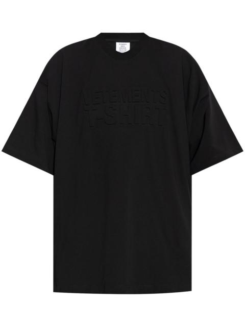 logo-embossed T-shirt