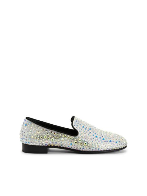 Marvin crystal-embellished loafers
