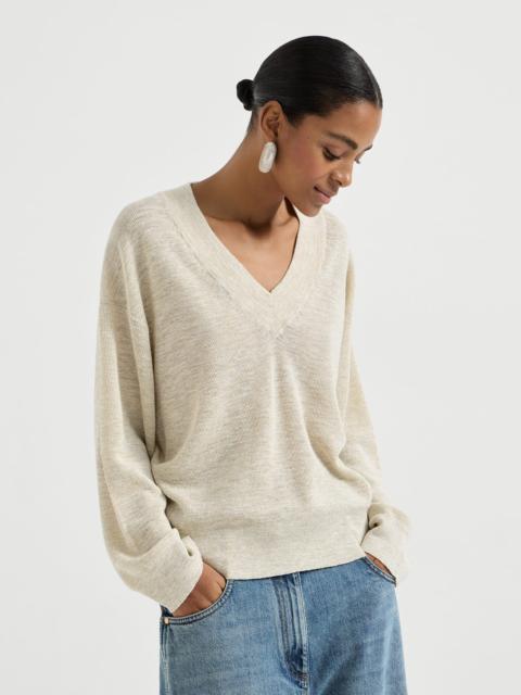 Sparkling linen sweater