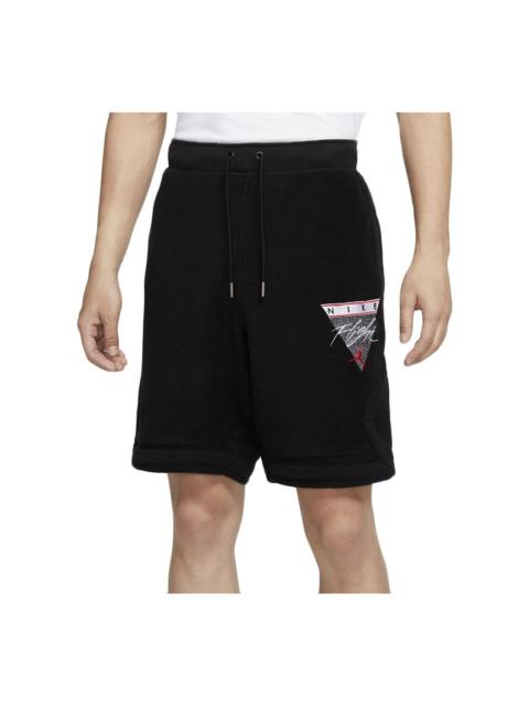 Air Jordan Flight Diamond Casual Sports Knit Shorts Black DA5498-010
