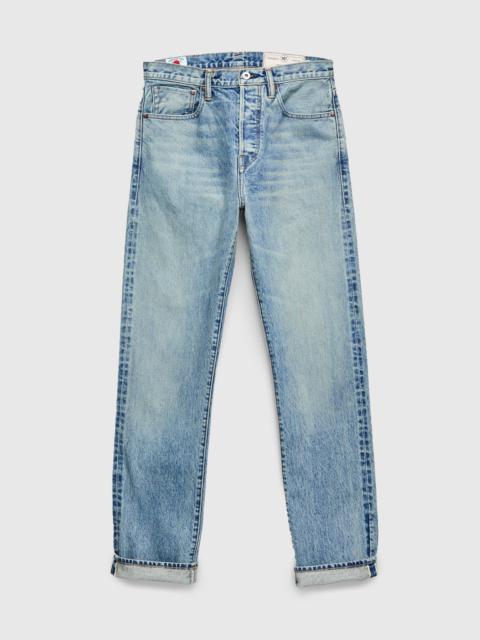 "River Wash" 15oz Stonewash Selvedge Denim in Strider