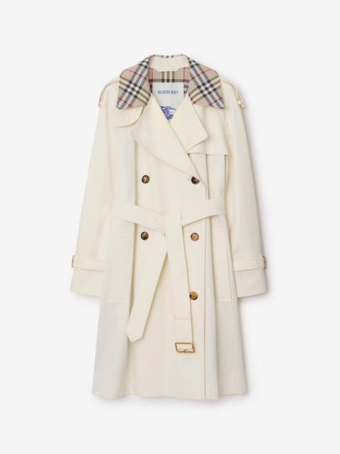 Mid-length Check Collar Castleford Trench Coat