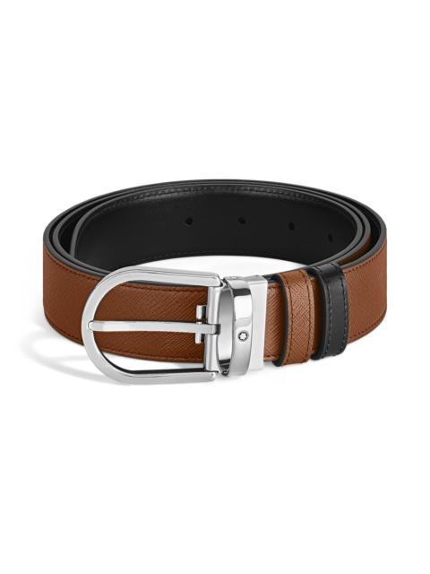 HORSESHOE 35 MM REVERSIBLE BELT IN SARTORIAL LEATHER