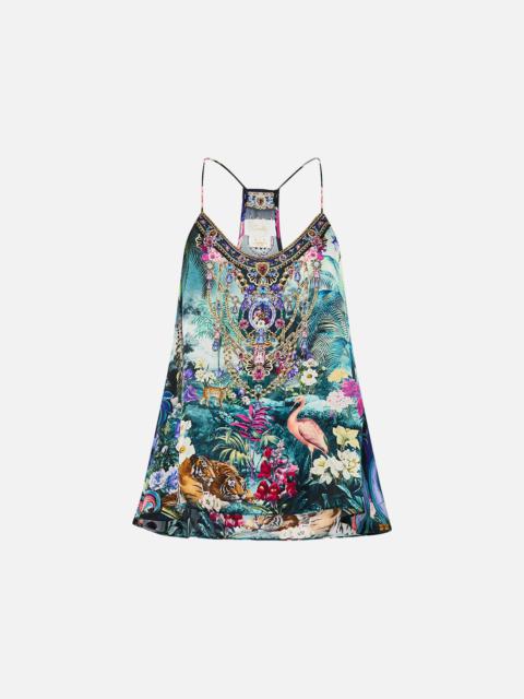 T BACK SHOESTRING TOP