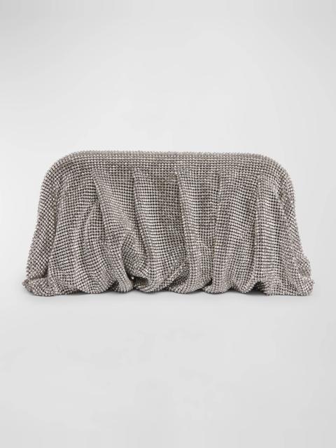 Venus La Grande Metallic Crystal Clutch Bag