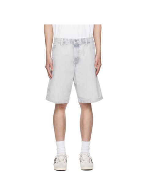 Gray Single Knee Shorts