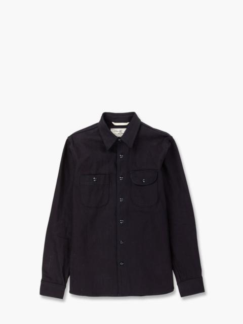 ROGUE TERRITORY WORK SHIRT SELVEDGE CANVAS INDIGO 11OZ