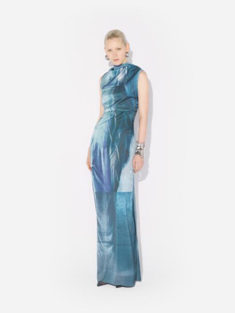 THE LONG DRAPED WATER DRESS