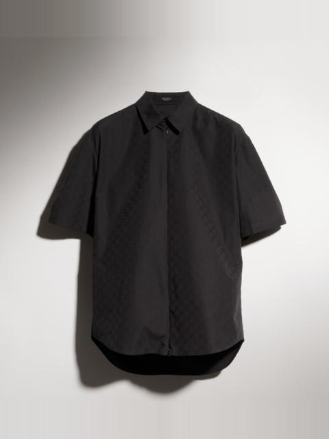 GG cotton poplin zip shirt