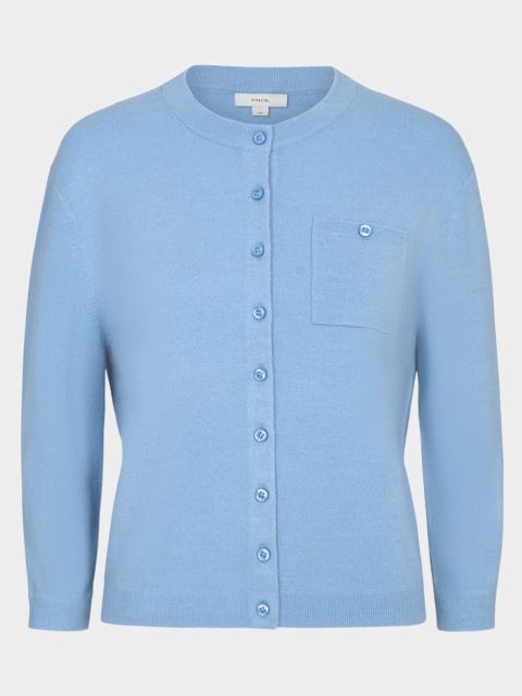 Cashmere-Blend Pocket Cardigan