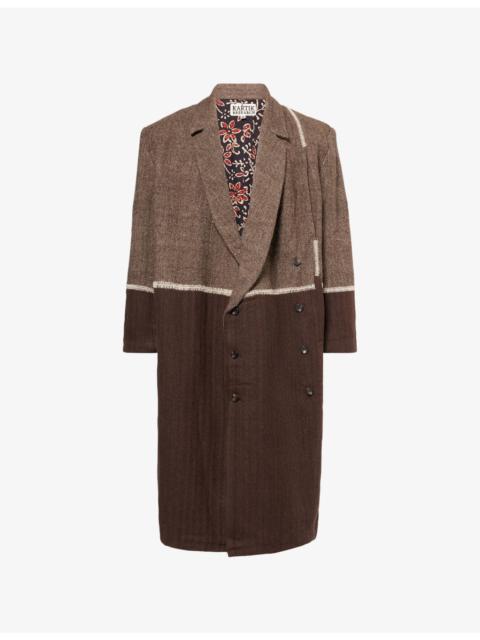 Rabari Embroidered Wool Overcoat