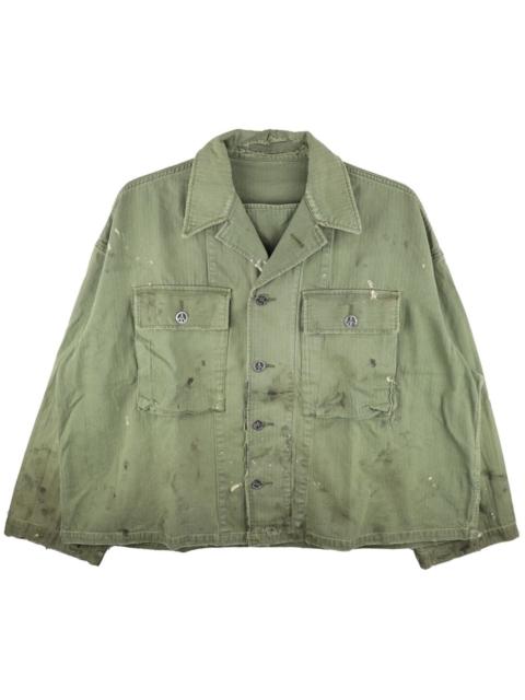 herringbone shirt jacket