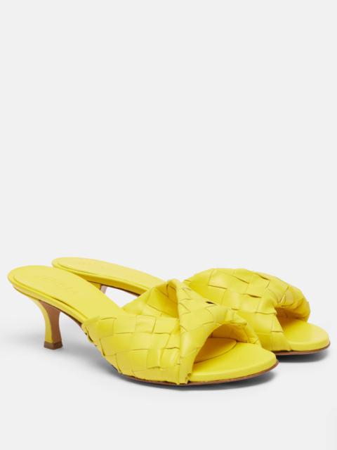 Blink 50 Intrecciato leather mules