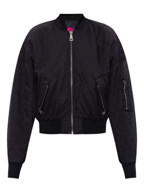 zip-front bomber jacket