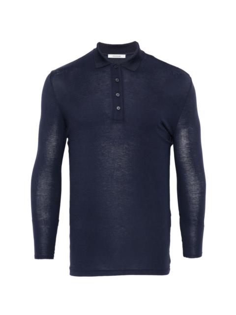 long-sleeve polo shirt