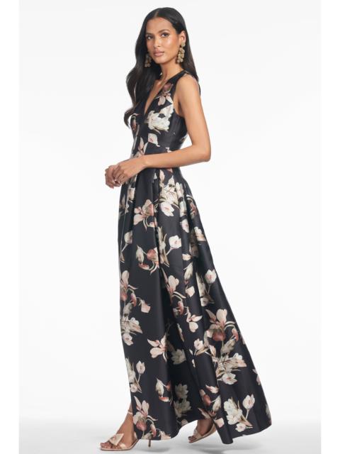 Brooke Gown - Black Venetia Petal