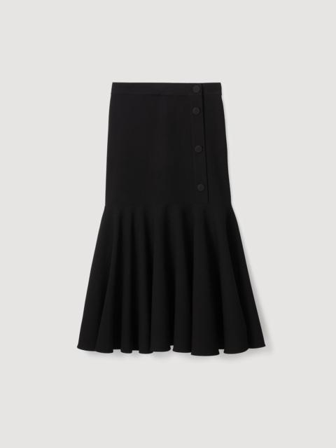 MIDI RUFFLED SKIRT