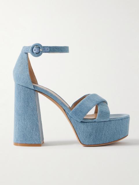 Sheridan 110 Denim Platform Sandals