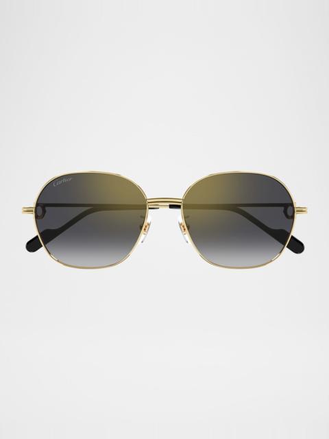 Gradient Metal Butterfly Sunglasses
