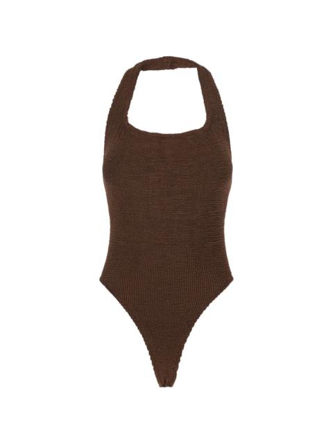 Sandy halterneck swimsuit