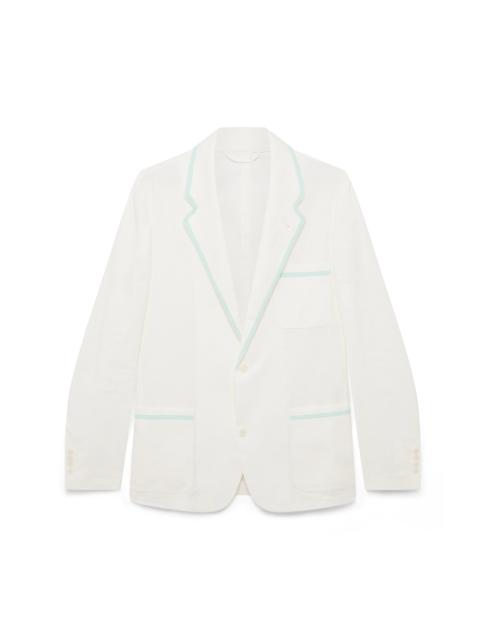 Linen Single Breasted Jacket | Casablanca Paris