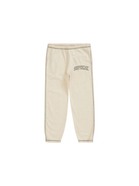 Supreme Big Stitch Sweatpant Natural