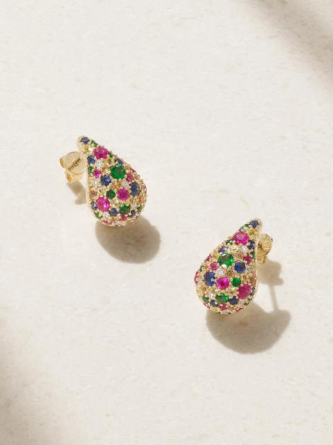 Happy Tears 14-karat Gold Sapphire Earrings
