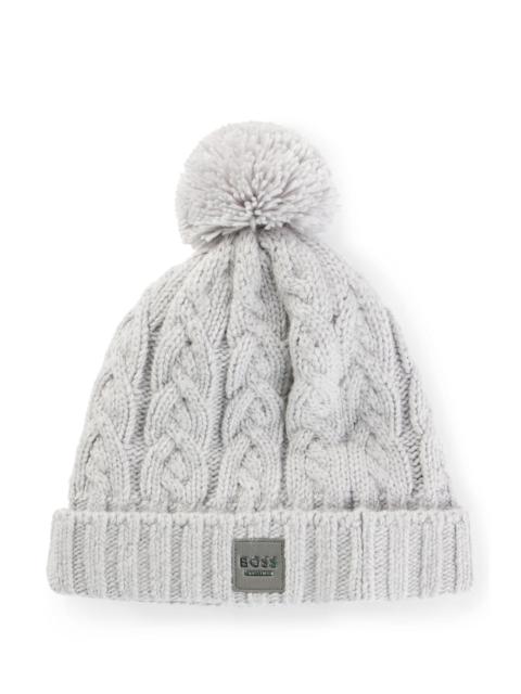 EQUESTRIAN LIGHTWEIGHT BOBBLE HAT WITH FLEECE INNER