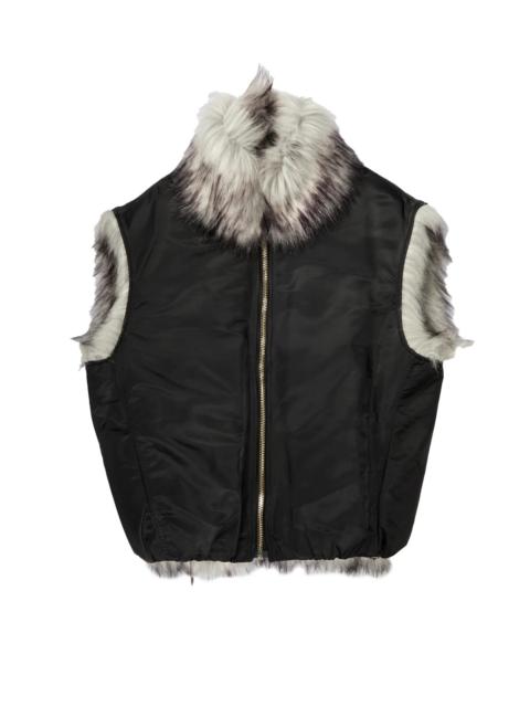 Ambush Fake Fur Reversible Vest White