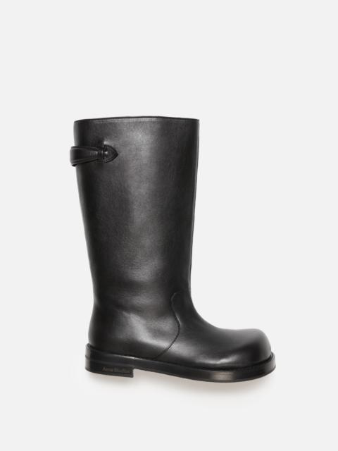 Leather boots - Black