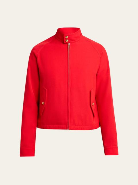 Men's Harrington Wool Full-Zip Blouson