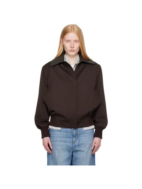 Burgundy Twill Tailoring Field Jacket