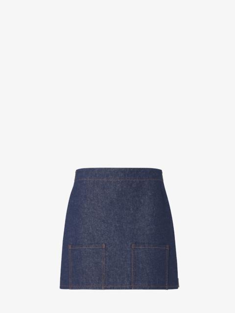 Skirt Navy blue denim mini skirt