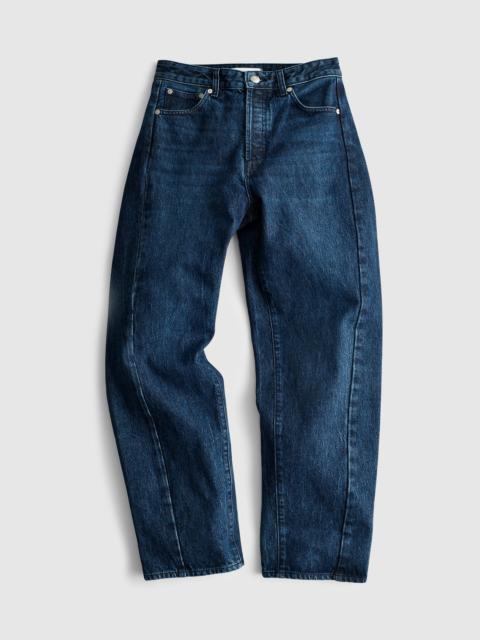 Pieced Barrel-Leg Jeans