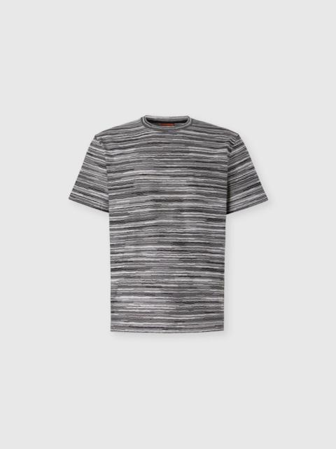 T-Shirt with Flame and Zigzag Pattern